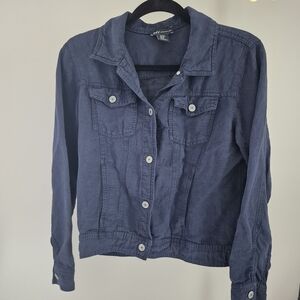 Jones New York Navy Jean Jacket